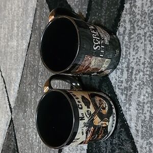 HARLEY DAVIDSON SCREW IT LETS RIDE NO CAGES WHAT BOUNDARIES COFFEE CUPS …